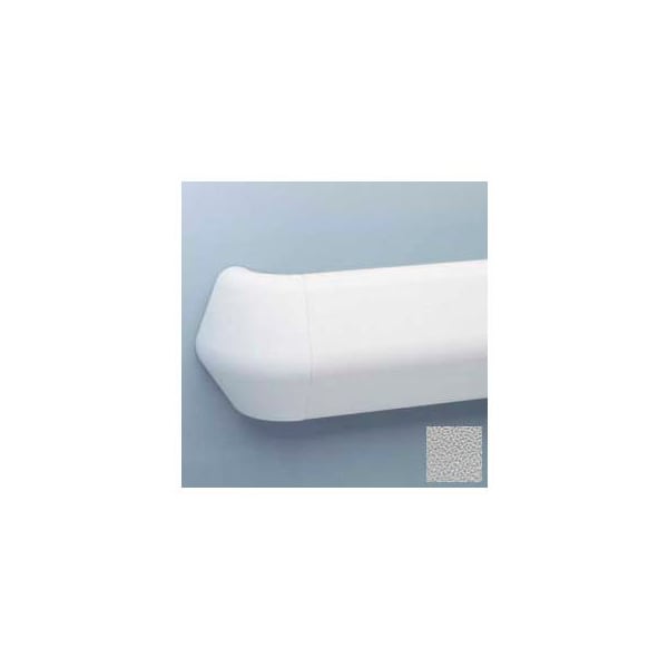 Pawling Flex-Action Triangular Handrail/Wall Guard, 5 3/8" Face, Aluminum Retainer, 12' Long, Pearl Gry BR-800-12-289 - main